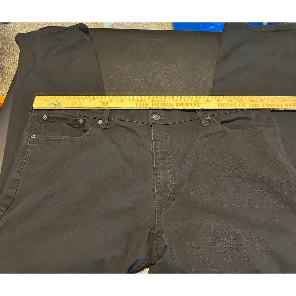 Levi’s 541 Athletic Fit Jeans Black W44 L32 Stretch Denim Men’s Casual Pants